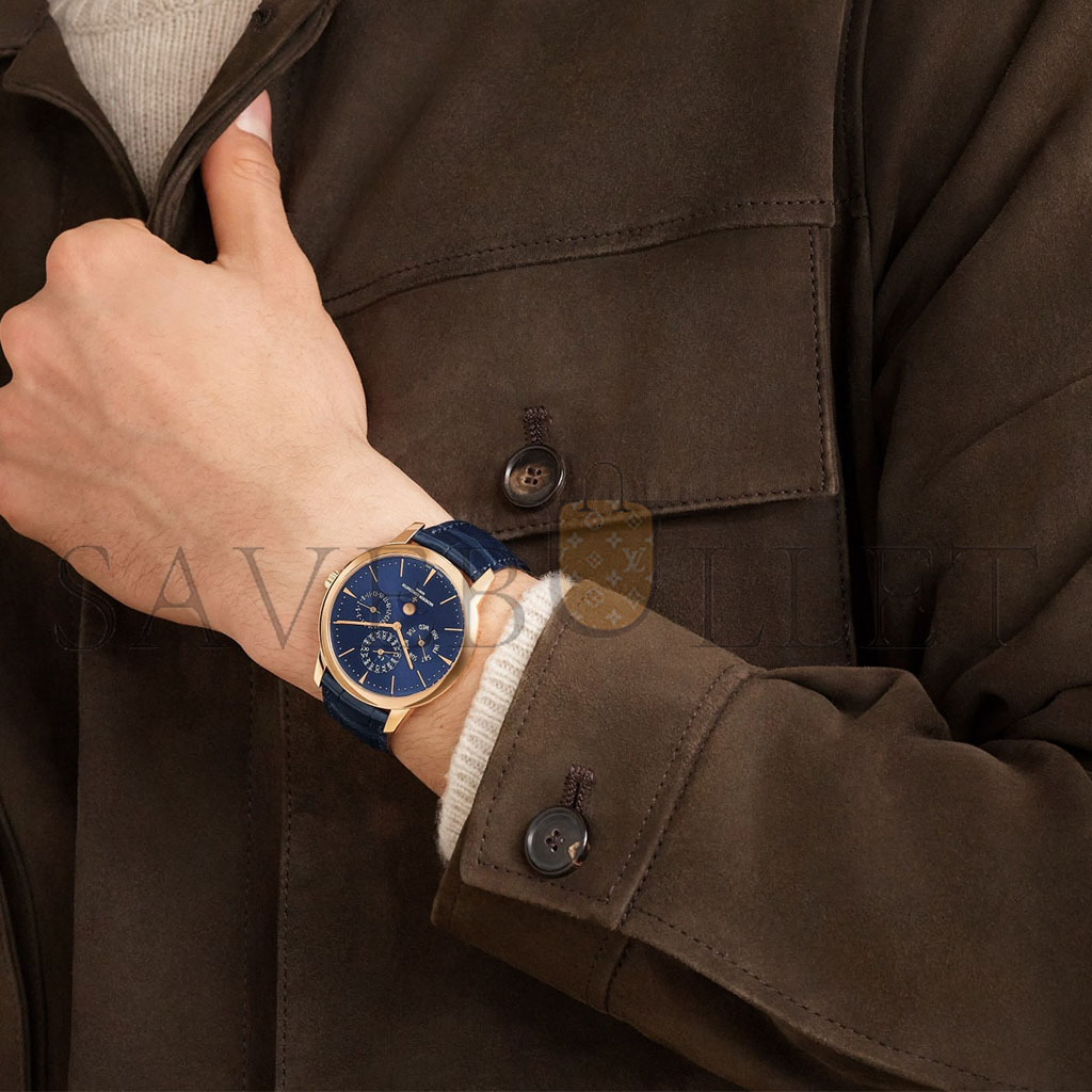 vacheron Co*sta*t*n patrimony perpetual calendar ultra-thin 41 mm pink gold watch 43175/000r-b519